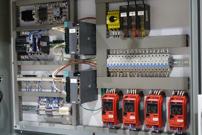 PLC-managed control panel built by Primeer